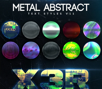 Download Metal Abstract Text Styles V11 – GraphicRiver 27026547