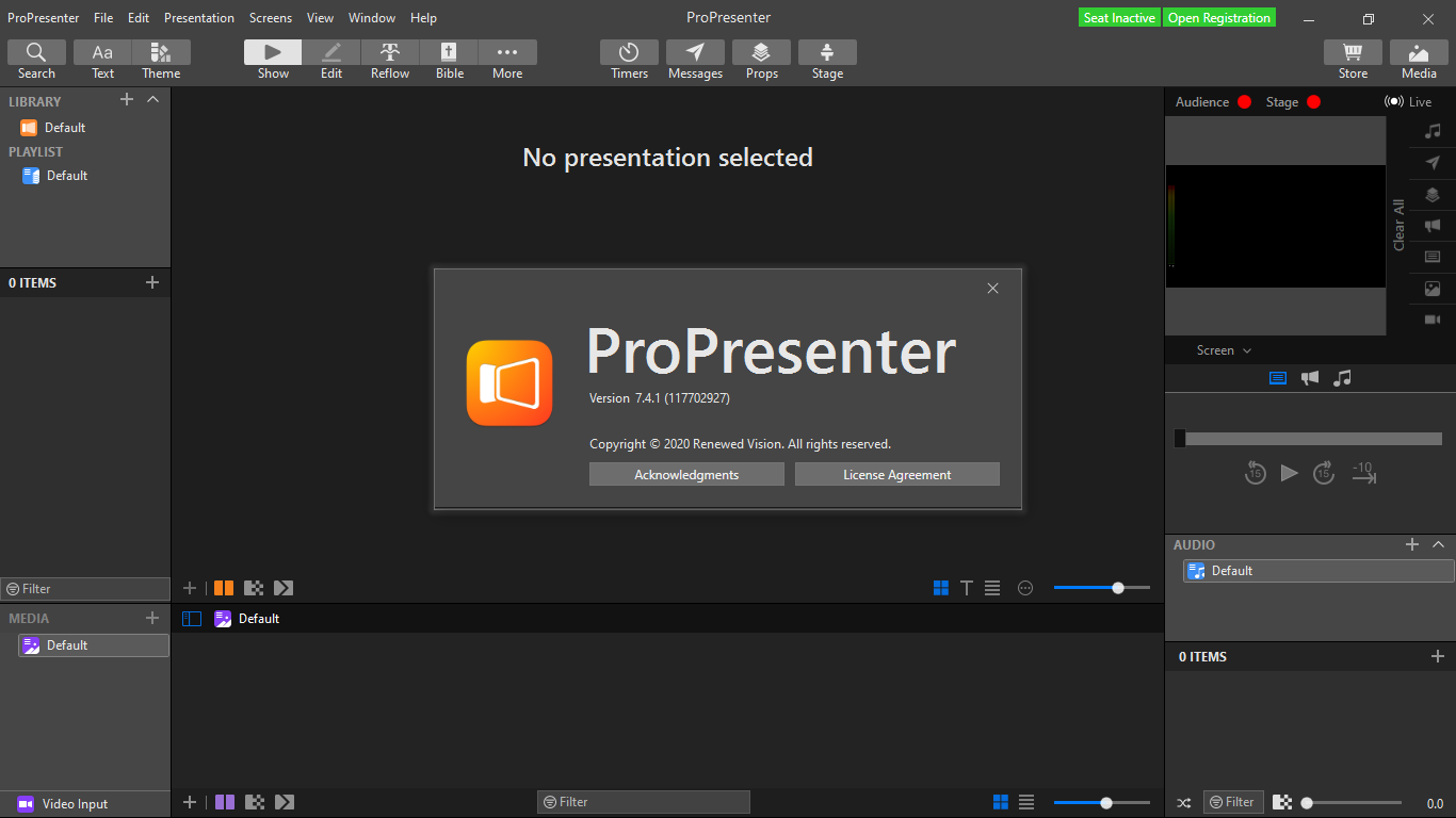 propresenter 7 video input not showing