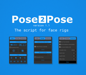 Download Pose2Pose 1.1.0 – Facial Rigging Sytem – After Effect Plugin