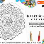 Download Vector Kaleidoscope for Adobe Illustrator