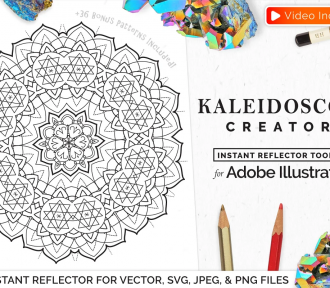 Download Vector Kaleidoscope for Adobe Illustrator