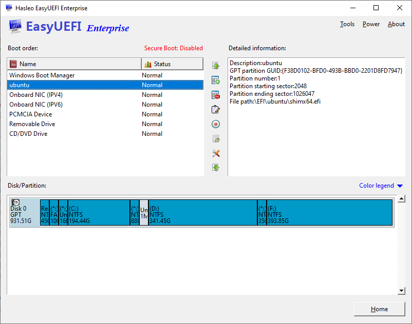 download the new for android EasyUEFI Enterprise 5.0.1
