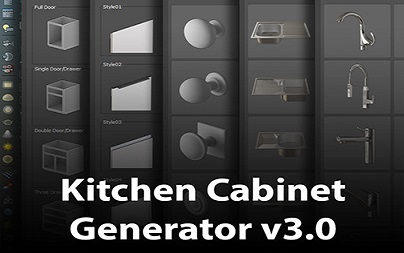 Download Kitchen Cabinet Generator V4.0 3ds Max 2016-2022