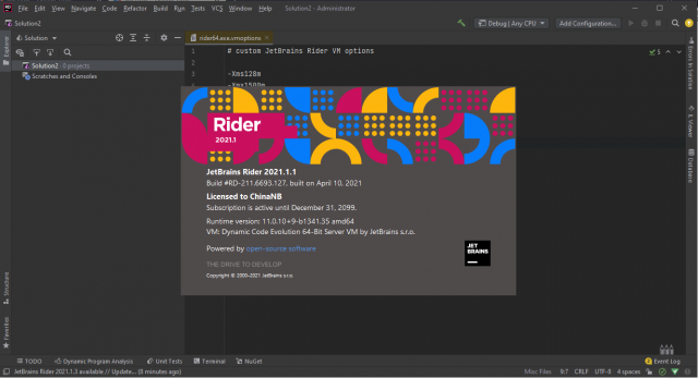 instaling JetBrains Rider 2023.1.3