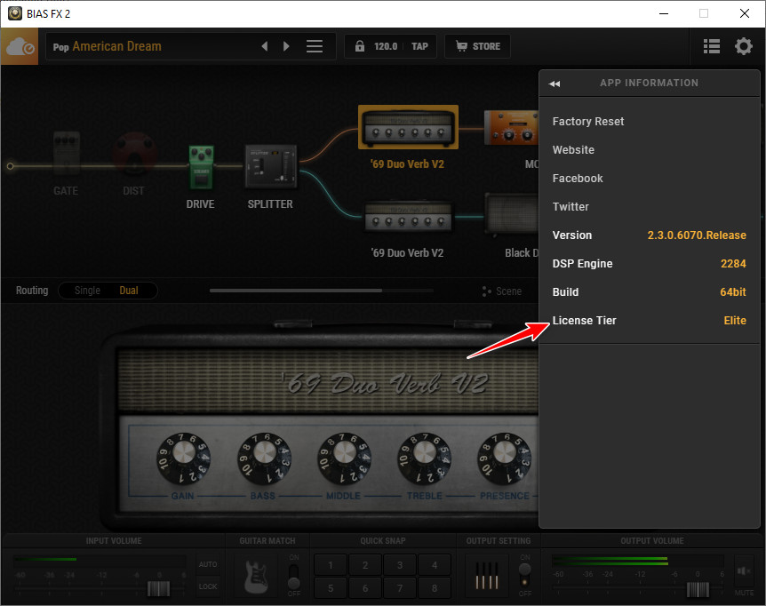 bias amp 2 model listy