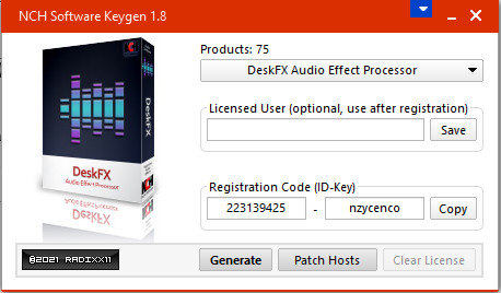 download the new NCH DeskFX Audio Enhancer Plus 5.12
