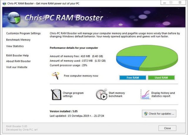 Chris-PC RAM Booster 7.06.14 instal the last version for ipod