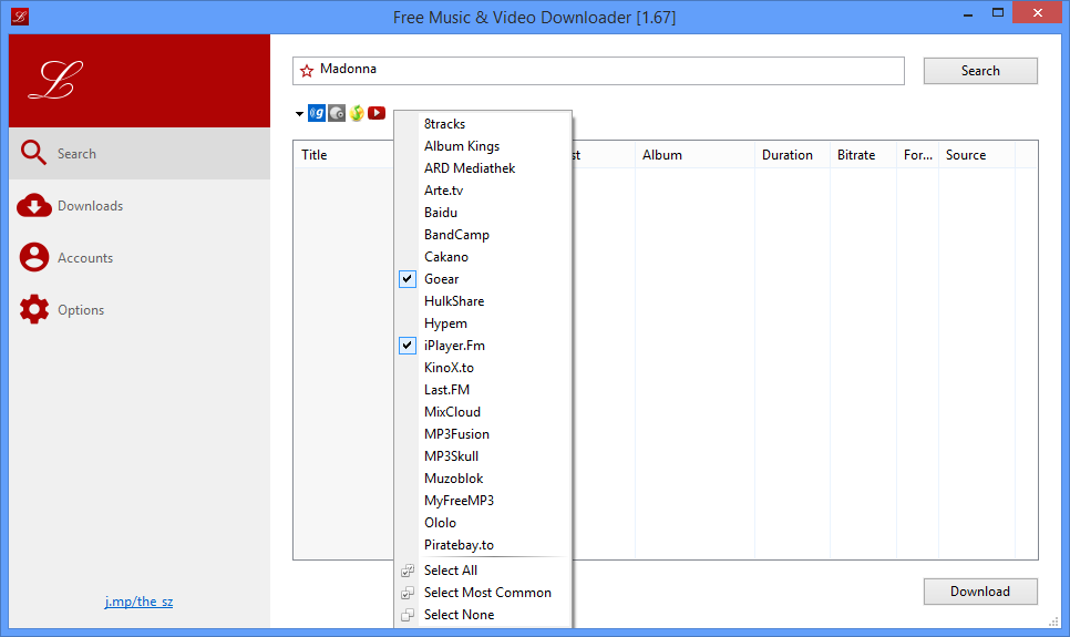 Free Music & Video Downloader 2.88 download the last version for windows