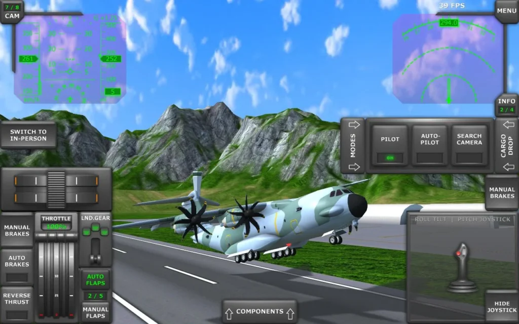 Game Turboprop Flight Simulator 3D MOD